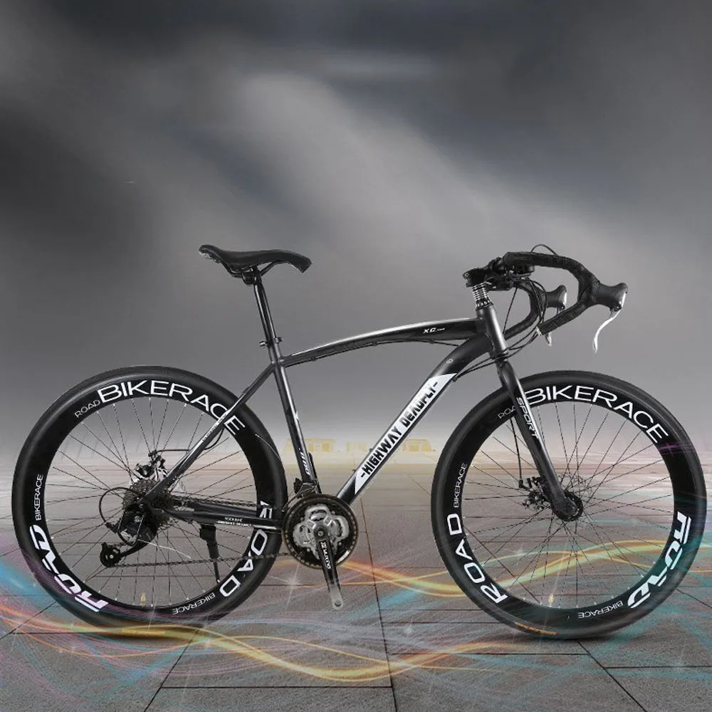 Road Racing Car Dead Flying Variable Speed Bike Solid Bent Handlebar Muscle Bicycle Double Disc Brake Student Male And Female
Road Racing Car Dead Flying Variable Speed Bike Solid Bent Handlebar Muscle Bicycle Double Disc Brake Student Male And Female