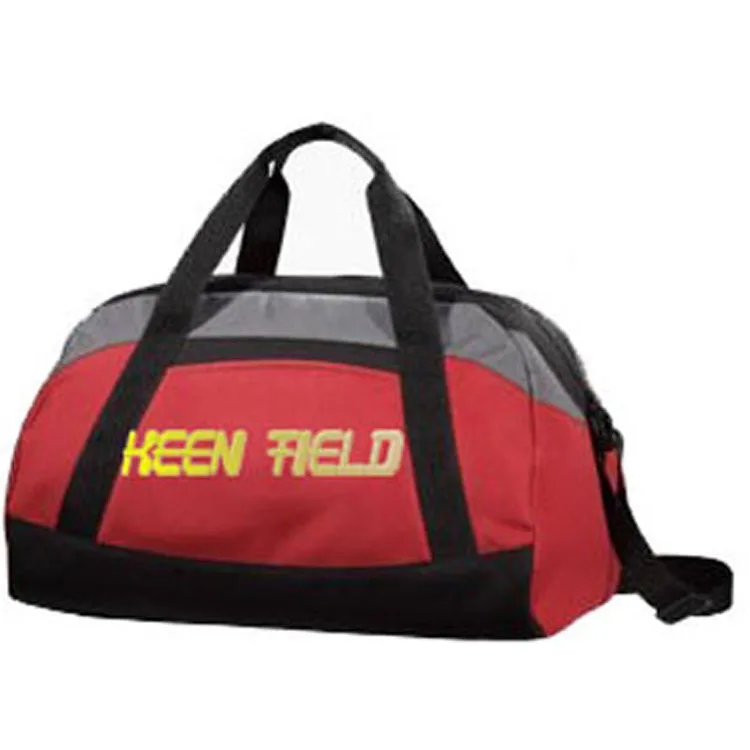 Adjustable Shoulder Strap Polyester Durable Anti-Seismic Red Sports Tote Bag