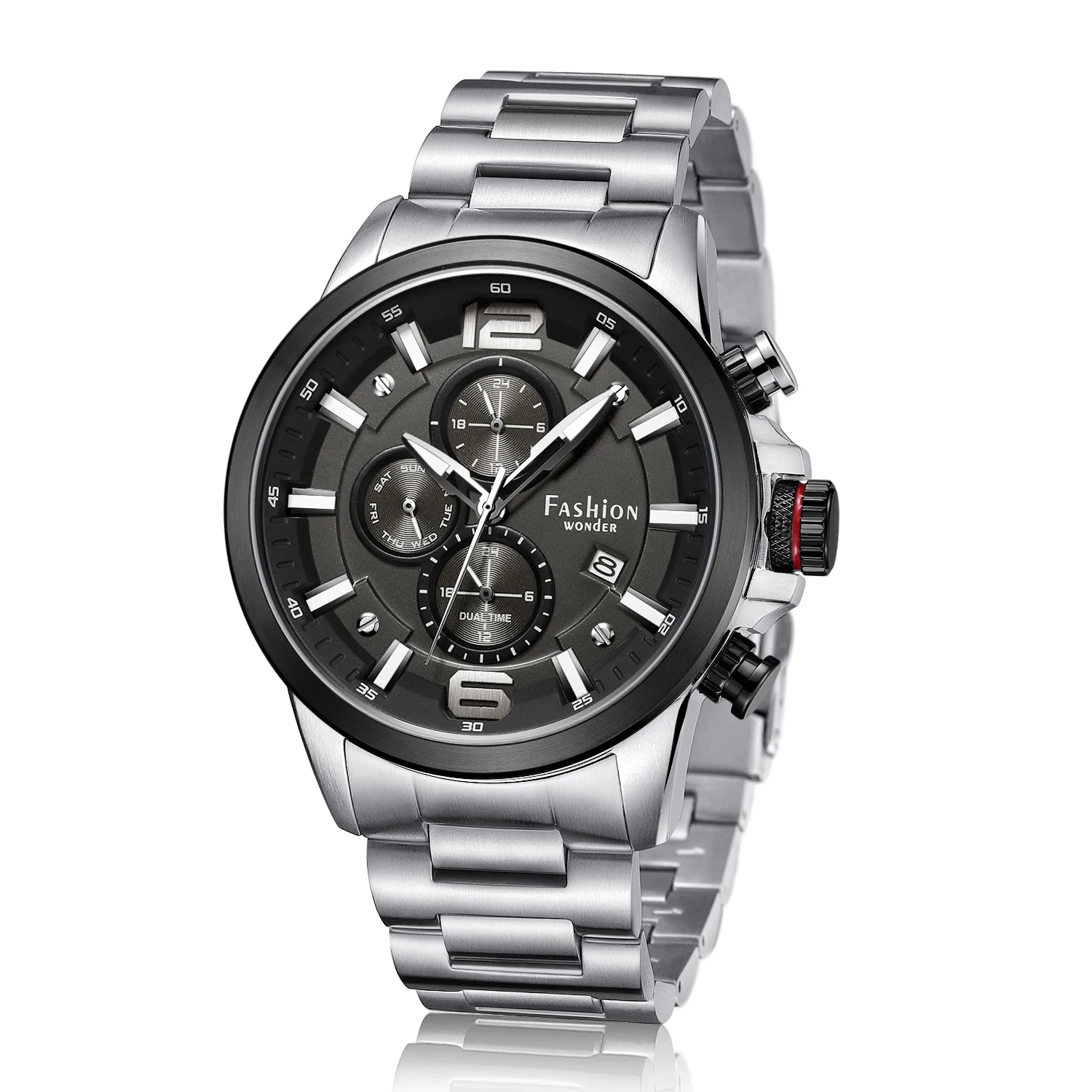 New Luxury Stainless Steel Unique Quartz Wrist Watch Japan Movement Custom Logo Men Quartz Watches, 5 colors
New Luxury Stainless Steel Unique Quartz Wrist Watch Japan Movement Custom Logo Men Quartz Watches, 5 colors