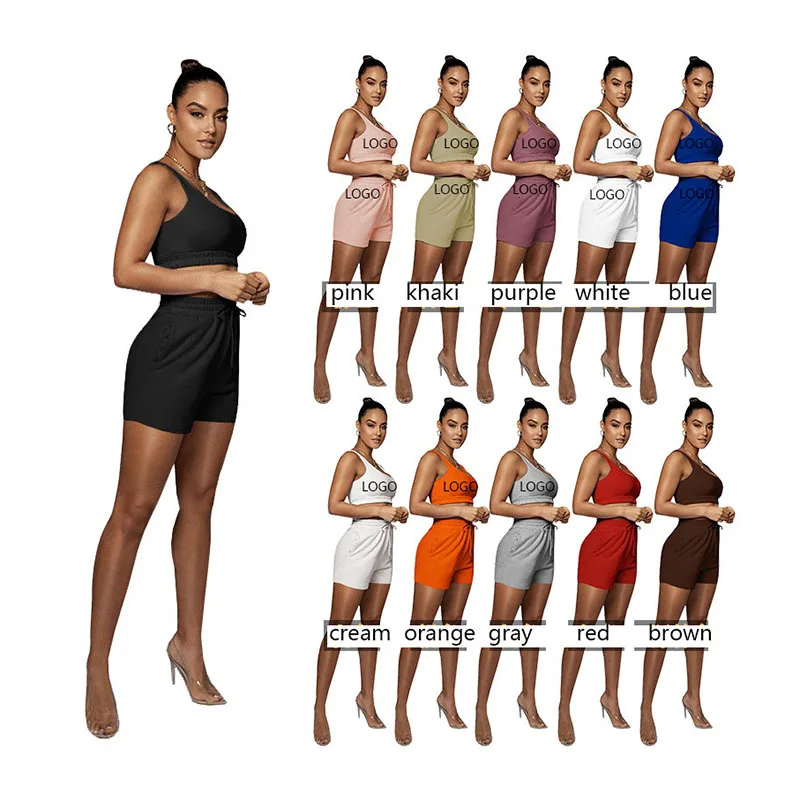 Hot Sale 2 piece set women casual sportswear summer clothing women ladies sets, As show
Hot Sale 2 piece set women casual sportswear summer clothing women ladies sets, As show