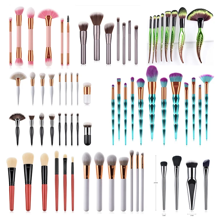 HZM Factory Wholesale professional custom logo synthetic vegan high quality face makeup brush set, Customized
HZM Factory Wholesale professional custom logo synthetic vegan high quality face makeup brush set, Customized