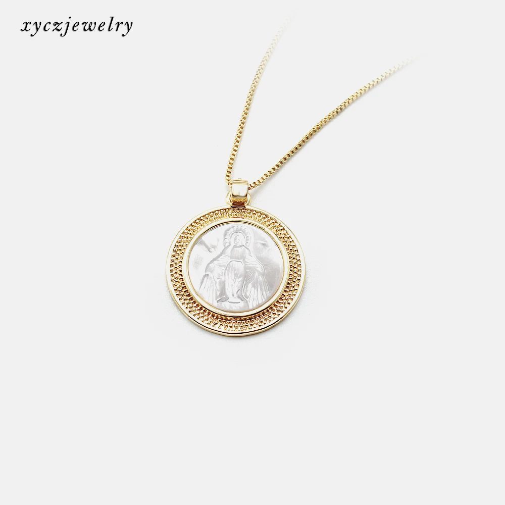 New design virgin Mary pendant gold plated shell necklace virgin Mary necklace, Picture
New design virgin Mary pendant gold plated shell necklace virgin Mary necklace, Picture