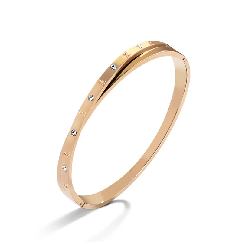 Wholesale 2020 New Stainless Steel Fashion Jewelry Zircon Roman Numeral Bracelet Titanium Steel Rose Gold Bracelet
Wholesale 2020 New Stainless Steel Fashion Jewelry Zircon Roman Numeral Bracelet Titanium Steel Rose Gold Bracelet