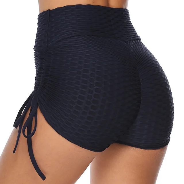 9 colors ladies solid color yoga high waist jacquard leggings shorts with drawstring, Pink, grey, black, royal blue, navy, red, yellow, pink orange 
9 colors ladies solid color yoga high waist jacquard leggings shorts with drawstring, Pink, grey, black, royal blue, navy, red, yellow, pink orange