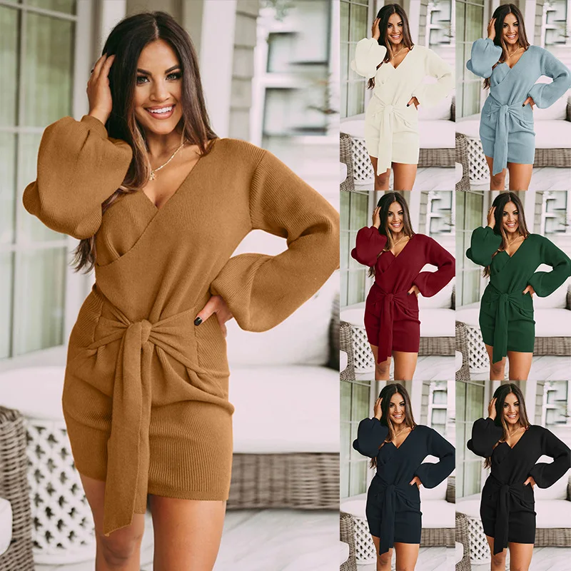 2021 Bow Lantern Sleeve Oversized Women Casual Elegant Dress, Women Knitted Plus Size Women Dress, Blue/navy/brown/wine
2021 Bow Lantern Sleeve Oversized Women Casual Elegant Dress, Women Knitted Plus Size Women Dress, Blue/navy/brown/wine