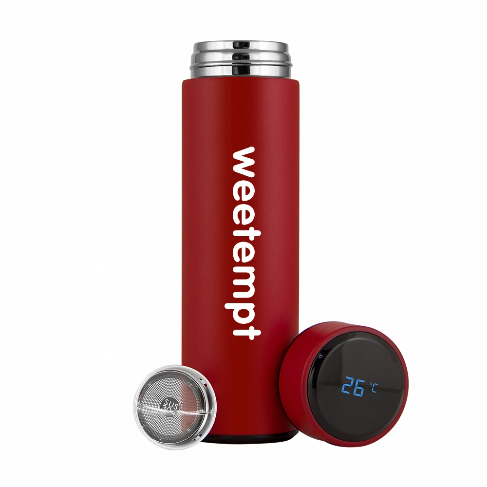 Hot sale 304 Stainless Steel Vacuum led temperature water bottle/ 500ml Touch Temperature Display Smart water bottle, Customized color
Hot sale 304 Stainless Steel Vacuum led temperature water bottle/ 500ml Touch Temperature Display Smart water bottle, Customized color