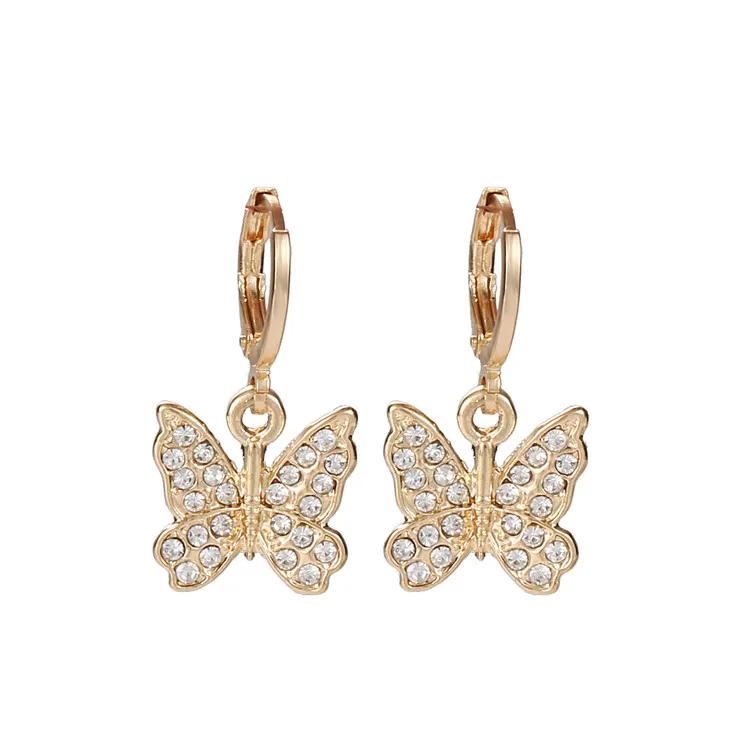 Fashion Cubic Zirconia Dangle Gold Rose Hoop Earrings Plated Hoop Butterfly Drop Earring
Fashion Cubic Zirconia Dangle Gold Rose Hoop Earrings Plated Hoop Butterfly Drop Earring