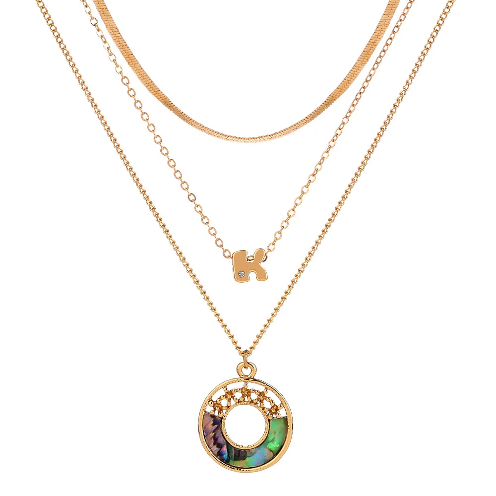 Tide joker necklace suit color paua shell circular alloy drill letters multi-layer chain necklace
Tide joker necklace suit color paua shell circular alloy drill letters multi-layer chain necklace