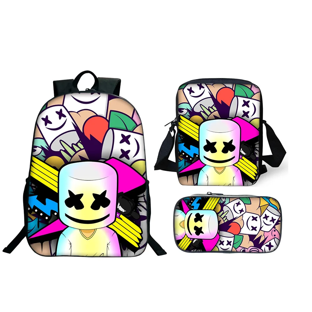 Factory wholesale electronic music marshmello backpack multi-function large-capacity backpack fashion outdoor sports backpack
Factory wholesale electronic music marshmello backpack multi-function large-capacity backpack fashion outdoor sports backpack