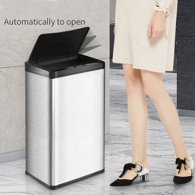 42L 11Gallon Big Metal Stainless Auto Motion Sensor Trash can Dust Garbage Waste Bin Touchless Kitchen office furniture large, Black
42L 11Gallon Big Metal Stainless Auto Motion Sensor Trash can Dust Garbage Waste Bin Touchless Kitchen office furniture large, Black