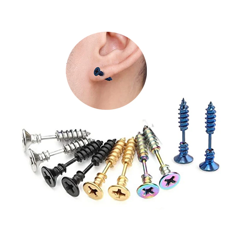 2021 Hot Sale Unisex Male Earrings Stainless Steel Piercing Cross Screws Earrings Ear Stud, As picture
2021 Hot Sale Unisex Male Earrings Stainless Steel Piercing Cross Screws Earrings Ear Stud, As picture