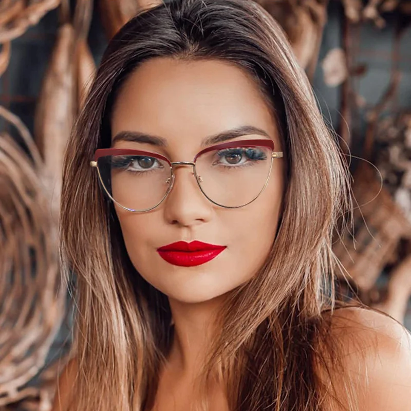 SHINELOT 95557 High Quality Designer Wholesale Anti Blue Light Eyeglasses Optical Frames Metal Women Fashion Eyewear Custom Logo
SHINELOT 95557 High Quality Designer Wholesale Anti Blue Light Eyeglasses Optical Frames Metal Women Fashion Eyewear Custom Logo