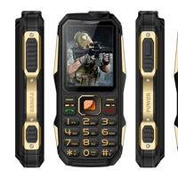 

Factory Outlet New Product! 1.77 Inch GSM Rugged Feature Phone Dual SIM Cheap Cell Phones With Power Bank Flashing Light