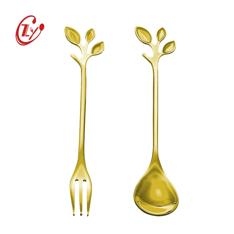 Creative Leaves Shaped Fruit Salad Fork Dessert Cake Spoon Gold Stainless Steel Small Spoon Fork
Creative Leaves Shaped Fruit Salad Fork Dessert Cake Spoon Gold Stainless Steel Small Spoon Fork