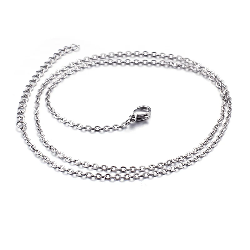 2021 Qings Stainless Steel Customized fashion gold thin 18k gold chain necklace