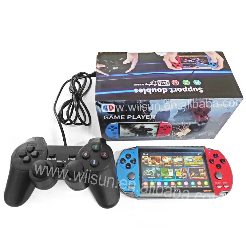 Consola de juegos X19 4.3 Inch 32 bit Handheld Game Player Video Games Console With Controller For psp, Red+blue
Consola de juegos X19 4.3 Inch 32 bit Handheld Game Player Video Games Console With Controller For psp, Red+blue
