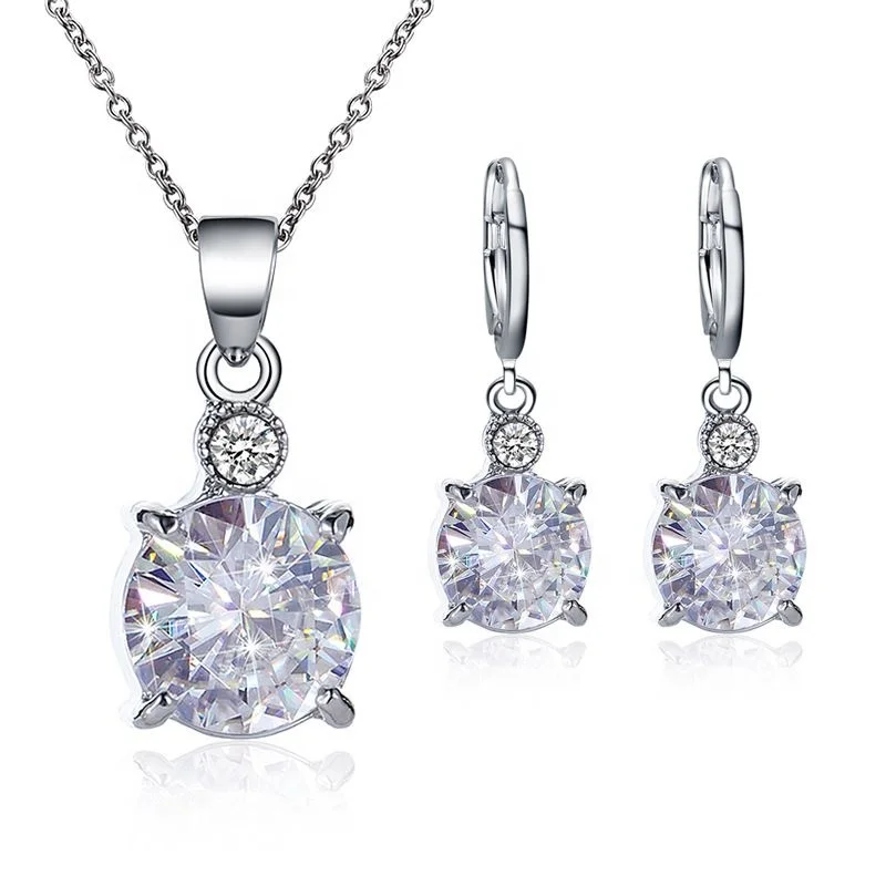 Bridal Round Crystal Zircon Necklace For Women Wedding Necklace Women Choker Jewelry Set, Picture
Bridal Round Crystal Zircon Necklace For Women Wedding Necklace Women Choker Jewelry Set, Picture