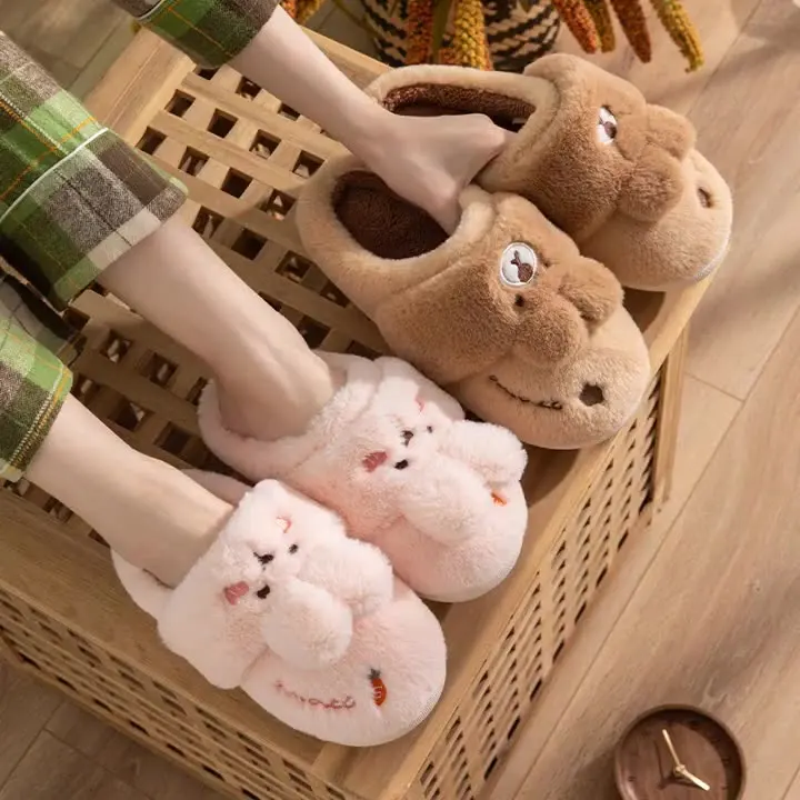 Lovers Cotton Slippers Women Winter Indoor Soft Bottom Household Warmth Bag Root Cartoon Cute Rabbit Plush
Lovers Cotton Slippers Women Winter Indoor Soft Bottom Household Warmth Bag Root Cartoon Cute Rabbit Plush