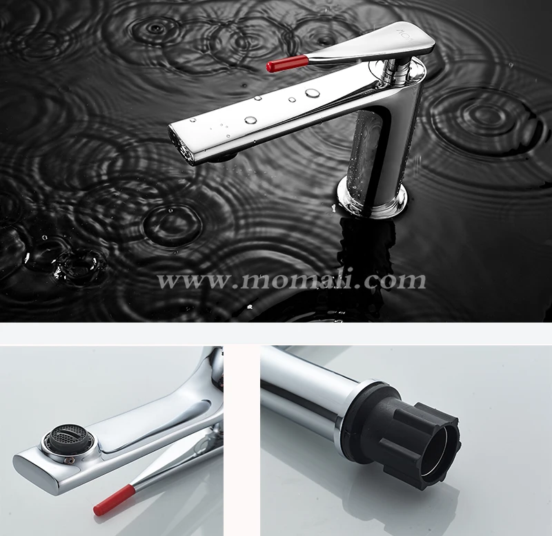 2020 China Sanitary Ware New Design Single Hole Deck Mounted Brass Wash Basin Mixer Water Faucet For Bathroom
