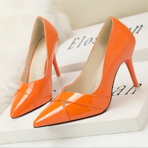 Ladies Fashion Sandals High Heels Pumps Sexy Pointed PU Stilettos Slippers Party Shoes Pink, Black,pink,red,orange
Ladies Fashion Sandals High Heels Pumps Sexy Pointed PU Stilettos Slippers Party Shoes Pink, Black,pink,red,orange