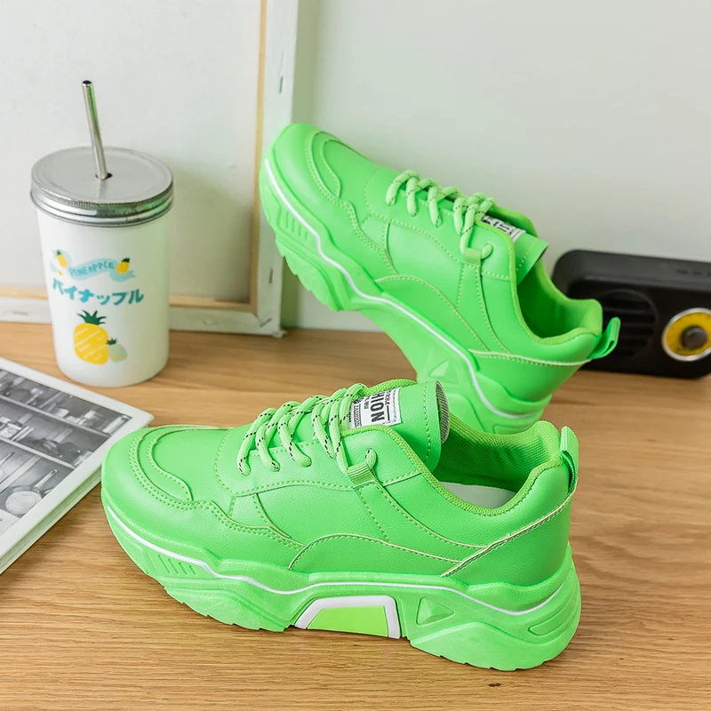 2019 Stylish thick-soled comfortable lace up breathable women green casual sneakers shoes
2019 Stylish thick-soled comfortable lace up breathable women green casual sneakers shoes