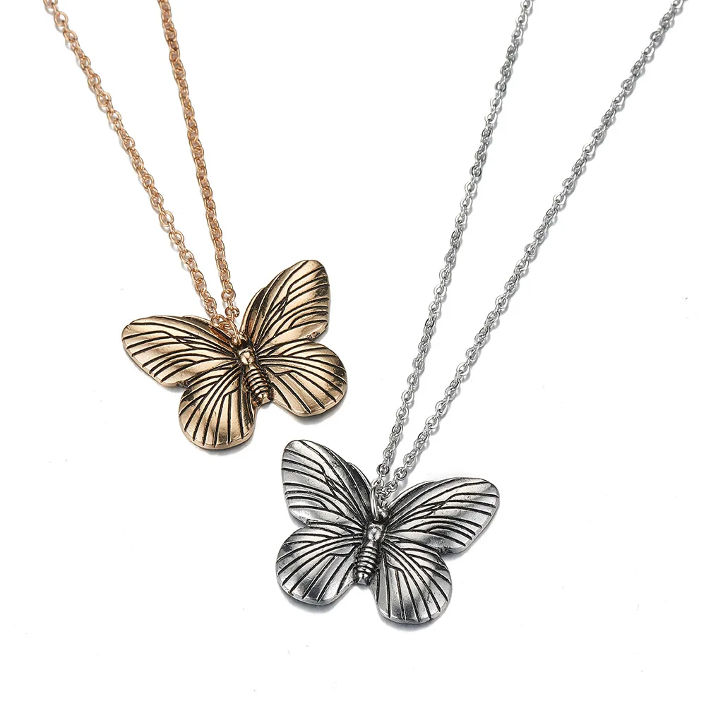 Hot Sale Retro Alloy Butterfly Pendant Necklace Personality Retro Hip-Hop Short Clavicle Chain Women'S Trendy Fashion Jewelry, Custom color
Hot Sale Retro Alloy Butterfly Pendant Necklace Personality Retro Hip-Hop Short Clavicle Chain Women'S Trendy Fashion Jewelry, Custom color