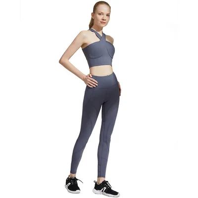 2 Piece High Waist Leggings Outfits for Women Cross Padded Crop Top Bra Yoga Sport Set
2 Piece High Waist Leggings Outfits for Women Cross Padded Crop Top Bra Yoga Sport Set