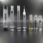 1 ml glass material syringe injector syringe pen with metal plunger