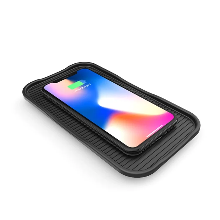 Silicon Wireless car Charger 3 coils IP67 Waterproof 10W cup phone holder fast Qi Wireless car Charging mat pad, Black
Silicon Wireless car Charger 3 coils IP67 Waterproof 10W cup phone holder fast Qi Wireless car Charging mat pad, Black