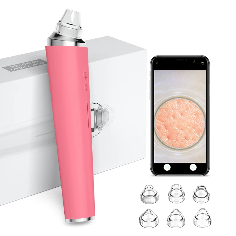 USB Rechargeable Vacuum Pimple Extractor Machine Blackhead Remover Tool with Camera, White/green/pink
USB Rechargeable Vacuum Pimple Extractor Machine Blackhead Remover Tool with Camera, White/green/pink