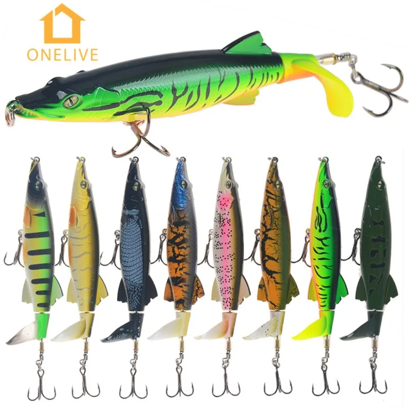 Wholesale 5.11inch/16g surface tractor bait fishing lure bait floating water bait bionic swimming style snakehead fish lure, Eight color
Wholesale 5.11inch/16g surface tractor bait fishing lure bait floating water bait bionic swimming style snakehead fish lure, Eight color