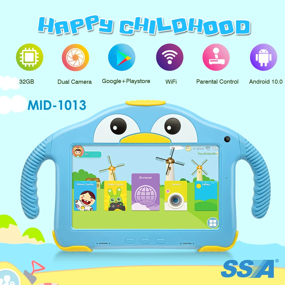 Kids Tablet PC 7 Inch Large Battery Quad Core Android Kid Tablet with 1GB+16GB Eye Protection IPS Screen Dual Camera, Green
Kids Tablet PC 7 Inch Large Battery Quad Core Android Kid Tablet with 1GB+16GB Eye Protection IPS Screen Dual Camera, Green