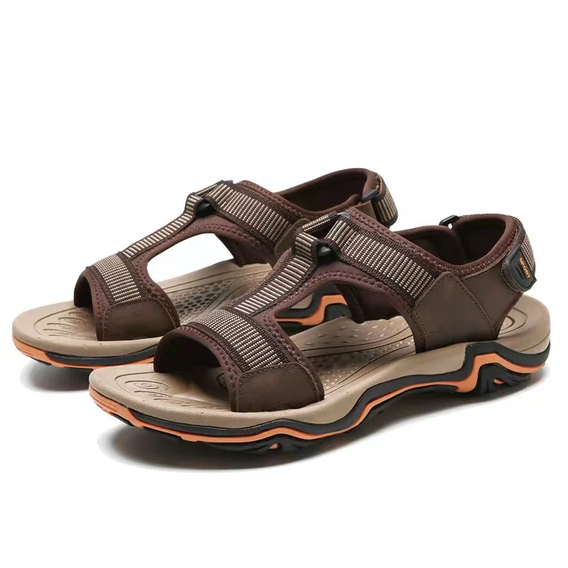 Men's fashion casual sandals beach shoes indoor and outdoor slippers soft sole leather quick-drying sandals
Men's fashion casual sandals beach shoes indoor and outdoor slippers soft sole leather quick-drying sandals