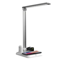 

Foldable LED Desk Lamp Wireless Charger Stand 4 in 1 Qi Fast Charging Station Table Lamps for Iwatch Air pods
