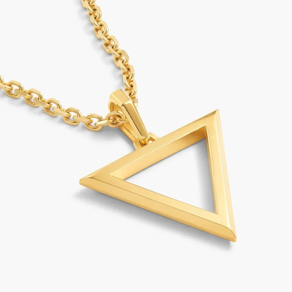 Factory Custom Design Personalized Cutout Stainless Steel Matte Triangle Men Pendant Necklace
Factory Custom Design Personalized Cutout Stainless Steel Matte Triangle Men Pendant Necklace