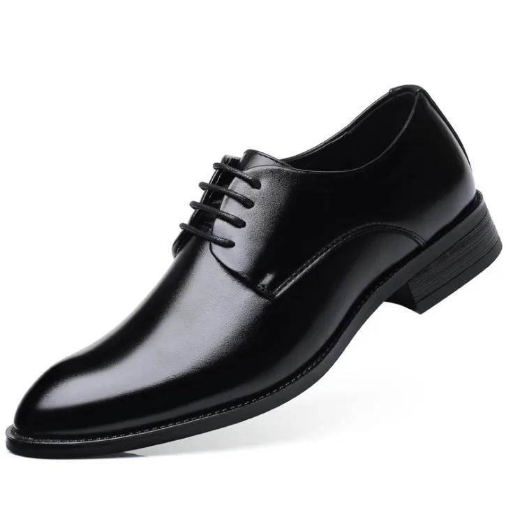 Fashion Plus-size Men's Shoes Business Casual Shoes 2020 New Pointed Black Lace-up Leather Shoe, Black, black increased, brown
Fashion Plus-size Men's Shoes Business Casual Shoes 2020 New Pointed Black Lace-up Leather Shoe, Black, black increased, brown