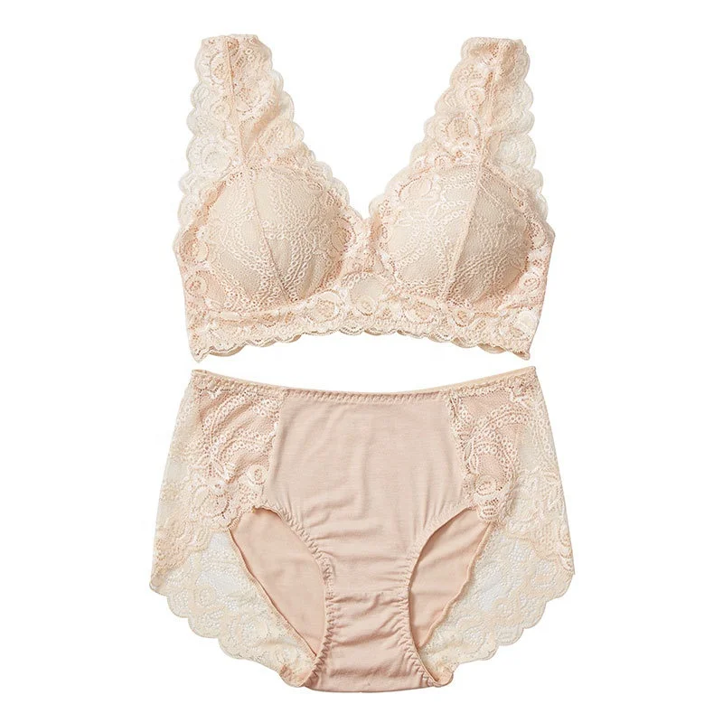 New style Sexy Lace Bra Set Simple Student Vest Bra Comfortable Lace Panties Sexy Lingerie Bra And Panty Set For Women
New style Sexy Lace Bra Set Simple Student Vest Bra Comfortable Lace Panties Sexy Lingerie Bra And Panty Set For Women