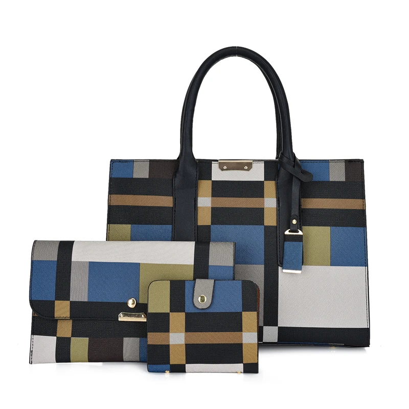 2020 New Style Women Plaid Pattern Handbag Set 3 PCS PU Ladies Handbag Set, Red,gray,brown,blue
2020 New Style Women Plaid Pattern Handbag Set 3 PCS PU Ladies Handbag Set, Red,gray,brown,blue