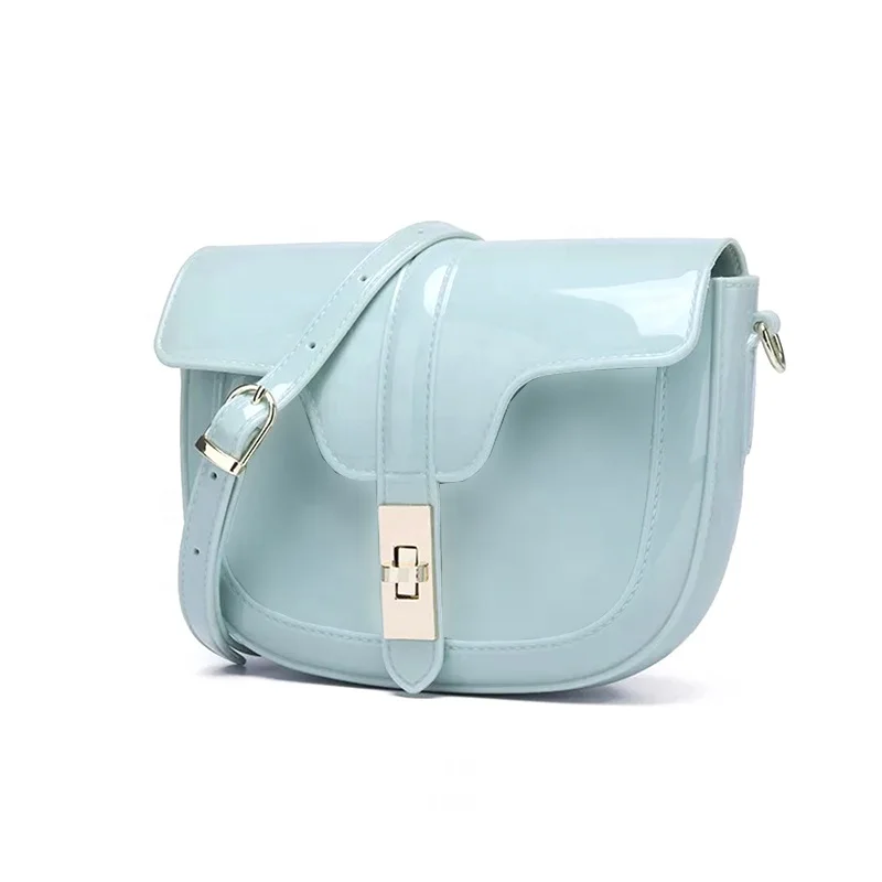 New 2021 Trendy Fashion Saddle Chain Shoulder Bag Candy Color PVC Jelly Bags For Girls
New 2021 Trendy Fashion Saddle Chain Shoulder Bag Candy Color PVC Jelly Bags For Girls