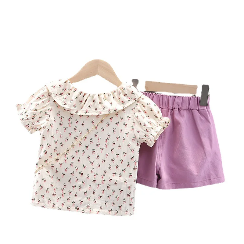 2021 Girls Summer New Cartoon Short Sleeve Girls Backpack Short Sleeve Set Children's Short Sleeve Shorts Two-piece Sets
2021 Girls Summer New Cartoon Short Sleeve Girls Backpack Short Sleeve Set Children's Short Sleeve Shorts Two-piece Sets