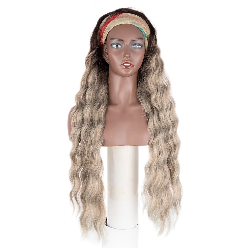 38inches fashion color long natural wholesale hair wigs for black women High Temperature synthetic hair deep wave headband wig
38inches fashion color long natural wholesale hair wigs for black women High Temperature synthetic hair deep wave headband wig