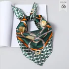 Satin Silk Scarf Printed Digital Print Custom Design 100% Silk Satin Printing Scarf Women