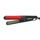 Professional Titanium plates MCH heats 450 degrees dual voltage hair straightener flat iron