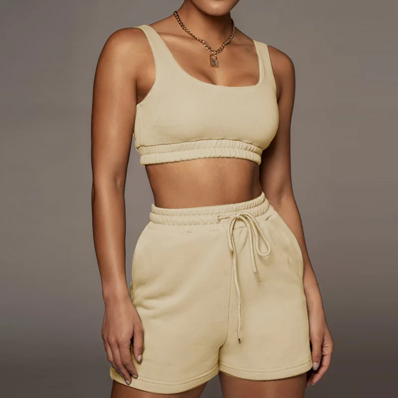 2021 Summer Elastic Soft Crop Top Bra And Shorts 2 Piece Suit Casual Sportswear Running Outfit Women Biker Jogging Shorts Set, As picture
2021 Summer Elastic Soft Crop Top Bra And Shorts 2 Piece Suit Casual Sportswear Running Outfit Women Biker Jogging Shorts Set, As picture