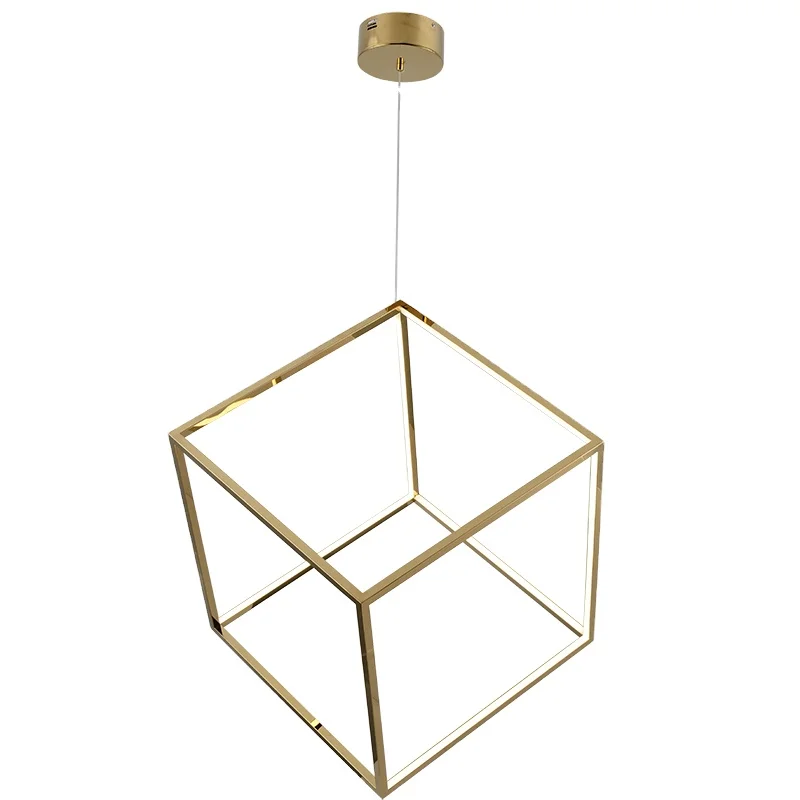 Simig lighting newest decorative art creative cube shape golden square led copper living room pendant light
Simig lighting newest decorative art creative cube shape golden square led copper living room pendant light