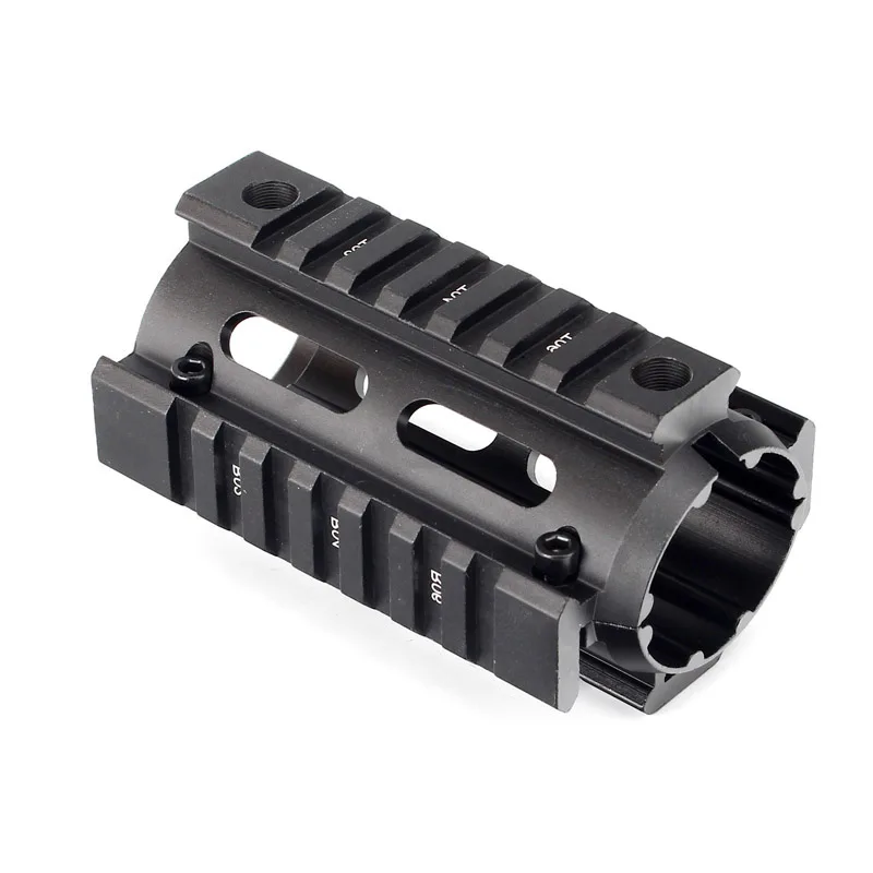 4 inch Drop In Floating Quad Rail Scope Mount Two-piece Handguard for Standard Airsoft M16 M4 AR-15, Black
4 inch Drop In Floating Quad Rail Scope Mount Two-piece Handguard for Standard Airsoft M16 M4 AR-15, Black