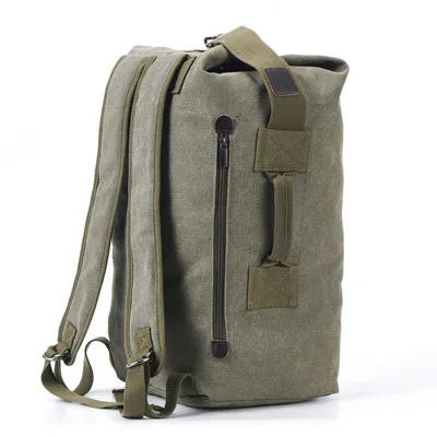 

Stylish high-capacity canvas backpack travel outdoor hiking backpack custom camping backpack, 3 colors