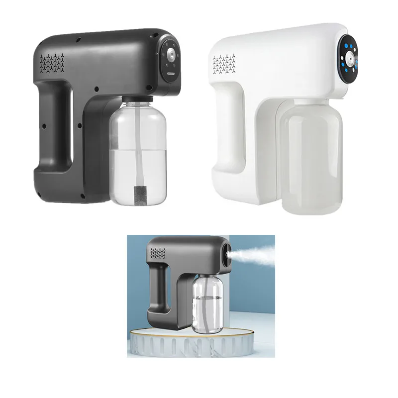 25W Blue Light Disinfect Rechargeable Automatic Spray Gun Nano Fog Sprayer Gun Mist Electric Portable Wireless Nano Spray Gu, Black, white
25W Blue Light Disinfect Rechargeable Automatic Spray Gun Nano Fog Sprayer Gun Mist Electric Portable Wireless Nano Spray Gu, Black, white