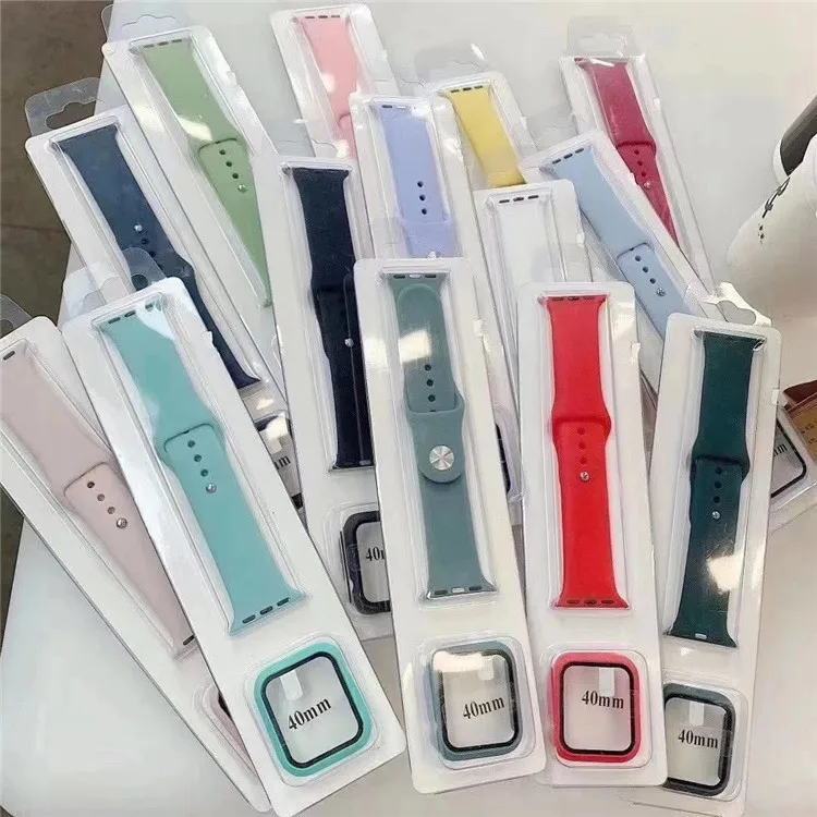 2 in 1 New Sport Watch Strap Rubber Wrist Strap 40mm Correa Watch Bands Protector Case For Apple Watch All Series
2 in 1 New Sport Watch Strap Rubber Wrist Strap 40mm Correa Watch Bands Protector Case For Apple Watch All Series
