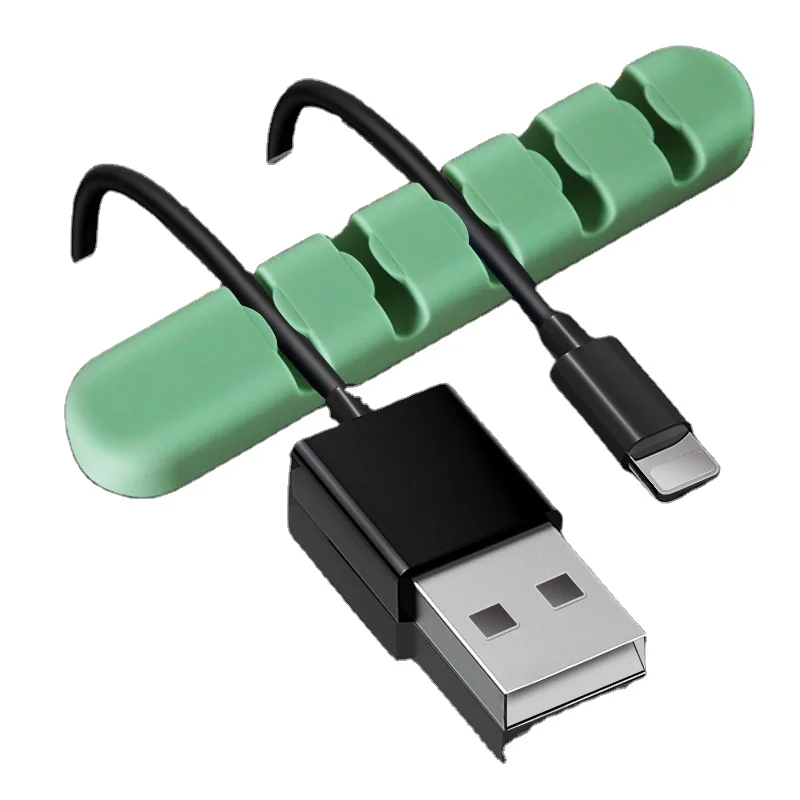 Five-hole silicone desktop cable fixer data cable organizer fixed headset cable clip receiver
Five-hole silicone desktop cable fixer data cable organizer fixed headset cable clip receiver